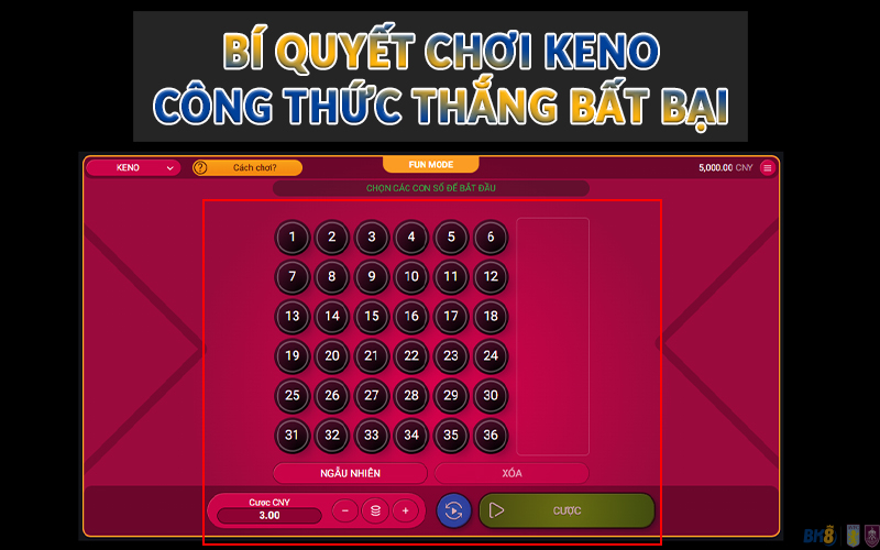 Bí quyết chơi Keno - Công thức thắng bất bại