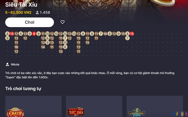 Đôi nét về tựa game Xóc Đĩa đổi thưởng online tại BK8