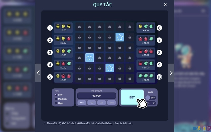 Hướng dẫn tân thủ chơi Triple BK8 siêu đơn giản