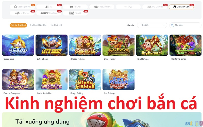 Kinh nghiệm chơi bắn cá BK8 ăn xu khủng