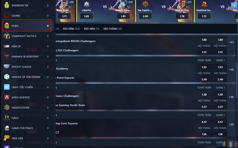 Kinh nghiệm cược Pubg BK8