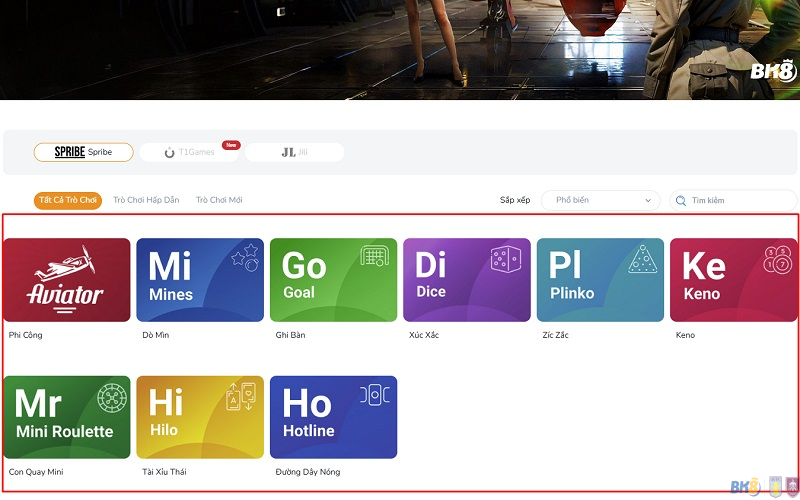Một số trò chơi Mini khác