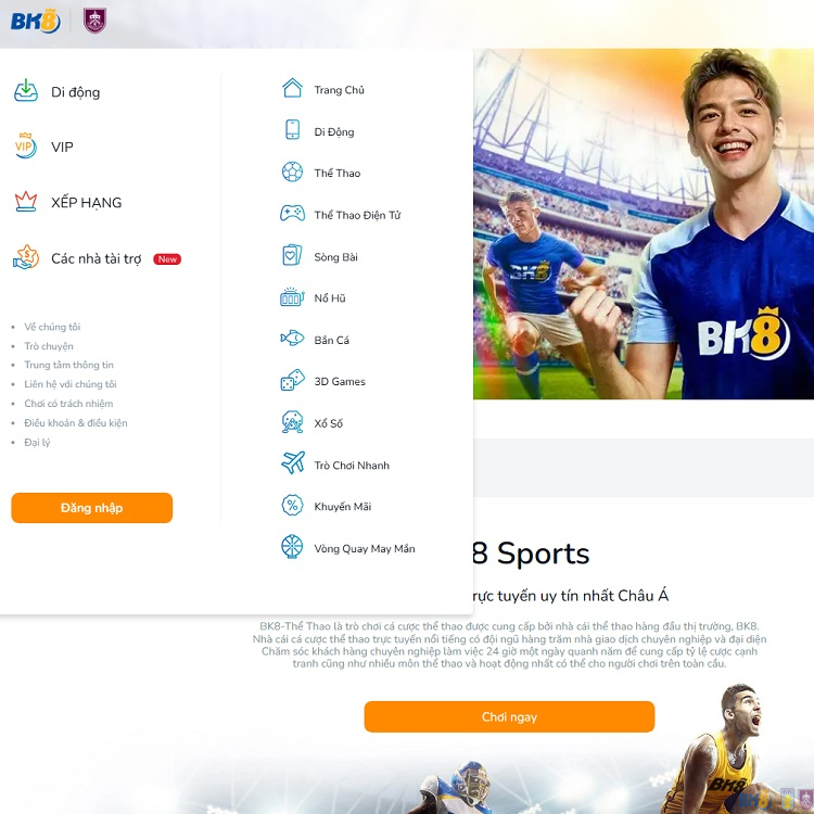 Sản phẩm thu hút nhất tại BK8