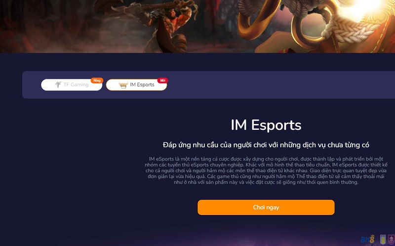 Sảnh Thể Thao Điện Tử BK8 là gì?