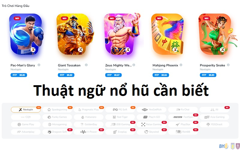 Thuật ngữ nổ hũ cần biết cho người mới