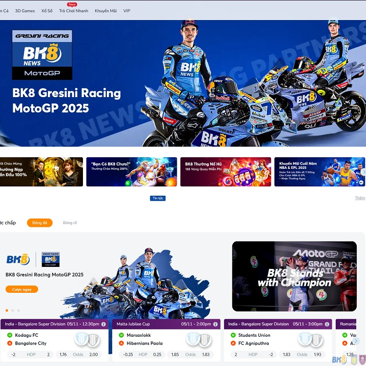 Tổng quan về nhà cái BK8