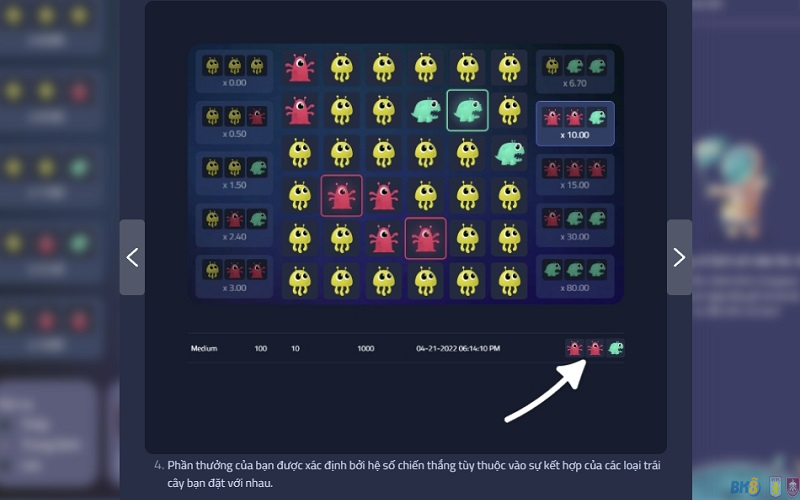 Tỷ lệ trả thưởng của game nhanh Triple